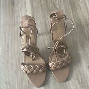 Express beige heels
